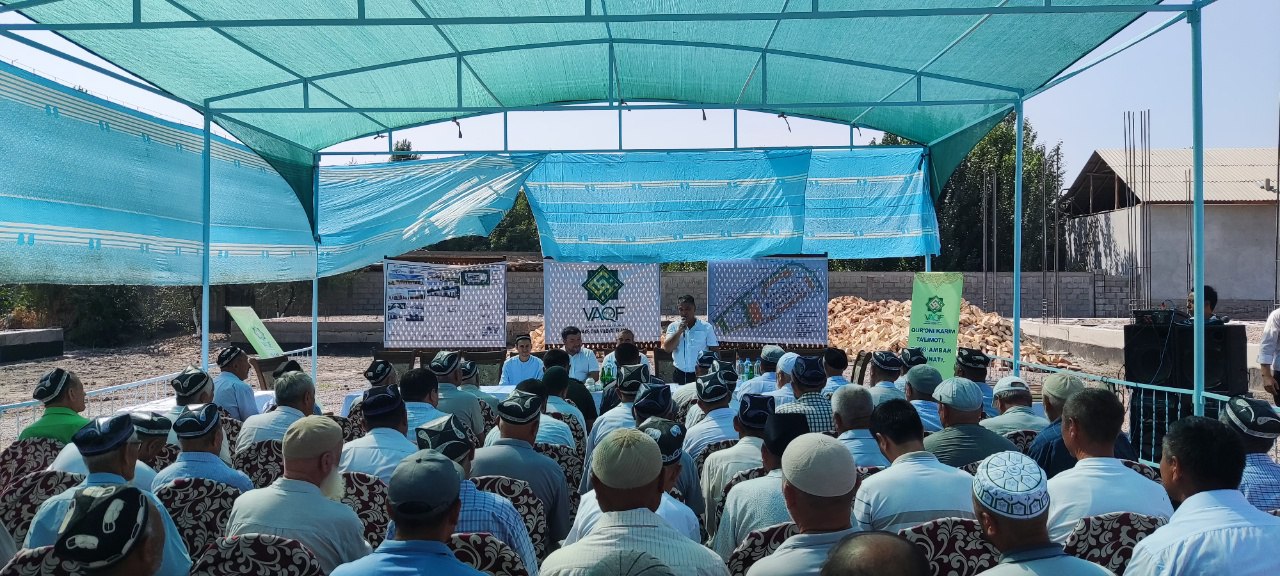 Xushxabar: Farg‘onada ilk vaqf mulki qurilishi boshlandi