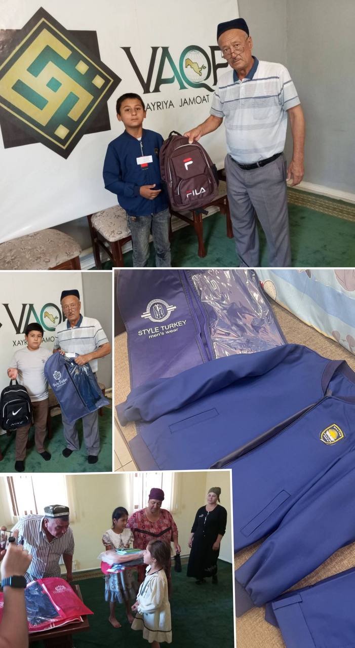 Boquvchisi yo’q oila farzandlariga xayriyalar ulashildi